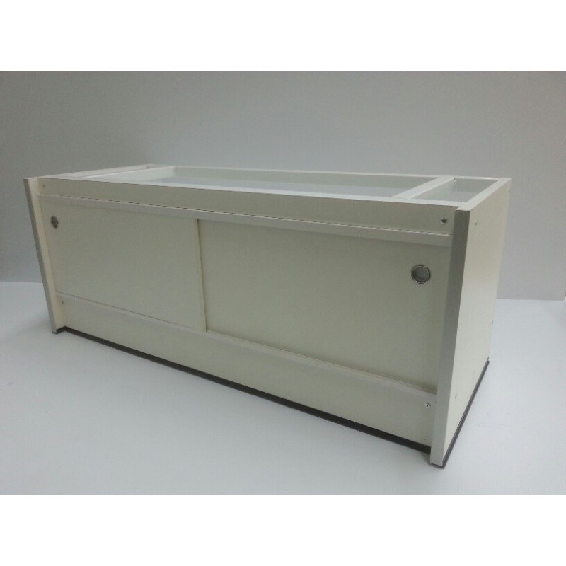 Carrier table, 240cm with sliding doors and adjusting bolts