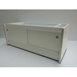 Carrier table, 300cm with sliding doors and adjusting bolts