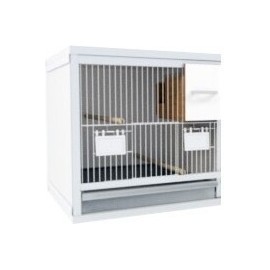1 cage 50cm wide, 40cm high with finch nest tray
