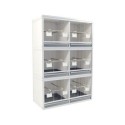 Block of 6 Cages, 3 on top and 2 beside each other