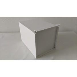 Plastic parakeet nest block in the cage (left model)