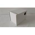 Plastic parakeet nest block in the cage (left model)
