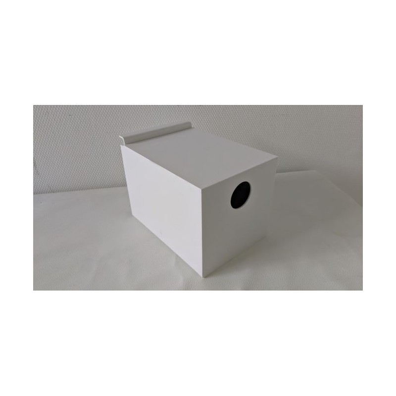 Plastic parakeet nest block in the cage (middle model)