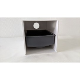 Kunststof parkieten nestblok in de kooi (midden model)