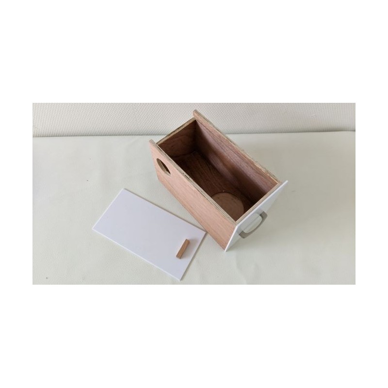 Forpus nesting block for small parakeets (right model)