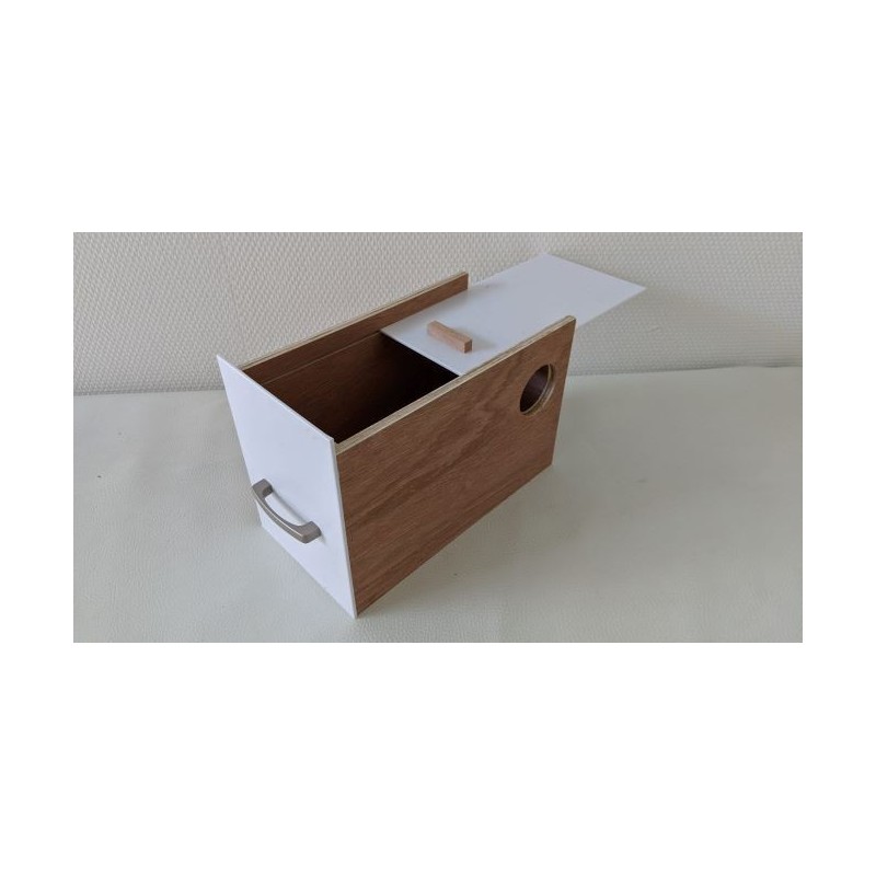 Forpus nesting block for small parakeets (right model)