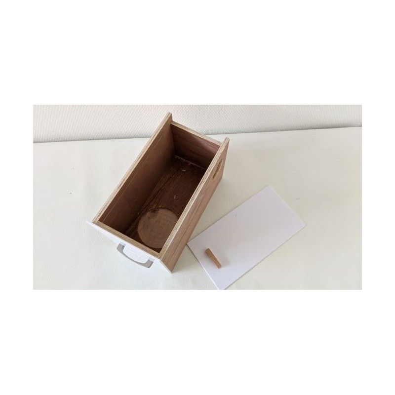 Forpus nesting block for small parakeets (right model)