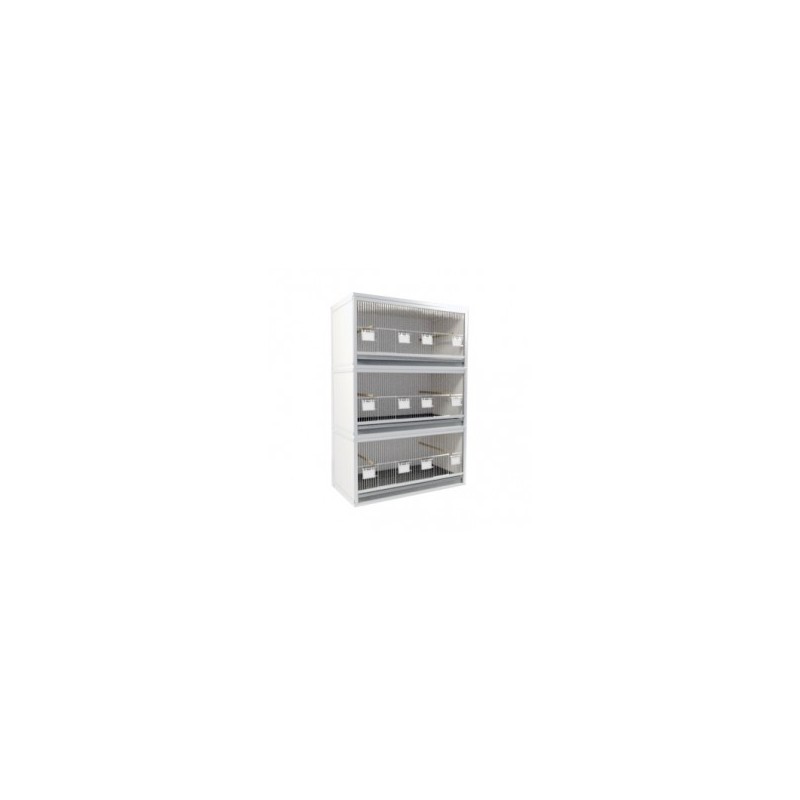 Block of 3 Cages, on top of eachother, per cage 60cm wide and 50cm high