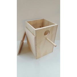 Staand blok voor in de kooi 26x26x46cm