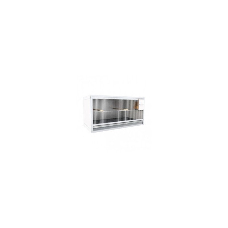 1 Cage 80cm wide and 40cm high with nesting-box for canaries