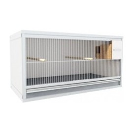 1 Käfig 80cm breit und 50cm hoch mit Finkennistkästen