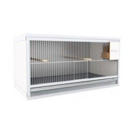 1 Käfig 80cm breit und 50cm hoch mit Kanariennistkästen