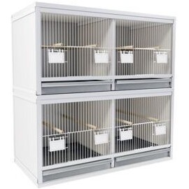 Blok van 2 kooien naast elkaar