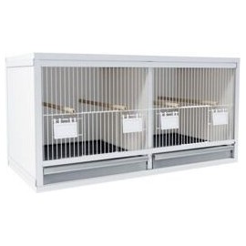 Blok van 2 kooien naast elkaar