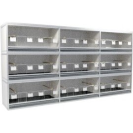 Block of 9 Cages, 3 on top and 3 beside each other