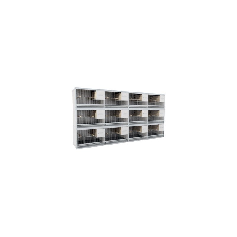 Block of 6 Cages, 3 on top and 2 beside each other