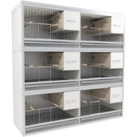 Block of 6 Cages, 3 on top and 2 beside each other