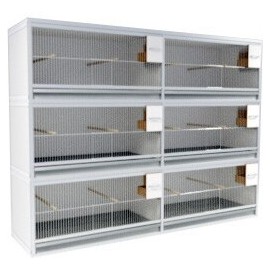 Block of 6 Cages, 3 on top and 2 beside each other
