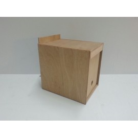 Houten nestblok voor de kooi
