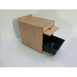 Houten nestblok voor de kooi