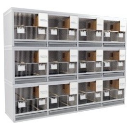 Block of 12 Cages, 3 on top and 4 beside each other