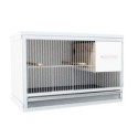 1 cage 60cm wide 40cm high, with nesting-box for parakeets