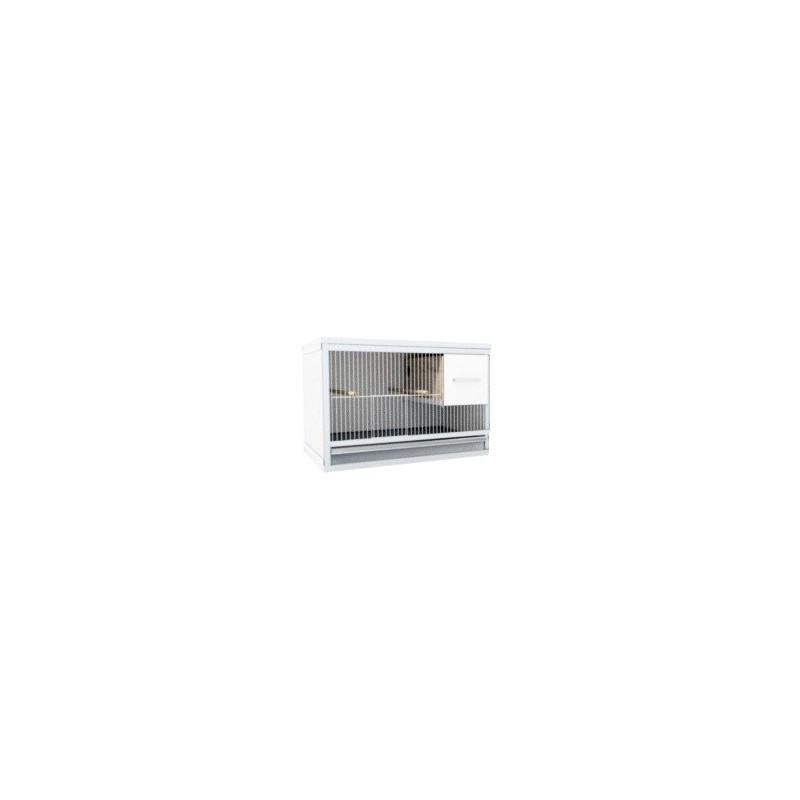 1 Kooi 60cm breed 40cm hoog met parkieten nestlade
